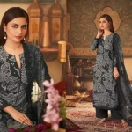 Unstitched Wool Suit Fabric Printed