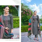 Unstitched Wool Salwar Suit Material Graphic Print